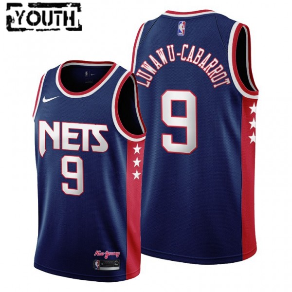 NBA Brooklyn Nets Trikot Timothe Luwawu-Cabarrot 9 Nike 2021-22 City Edition Throwback 90s Swingman - Kinder NBA Brooklyn Nets Trikot Timothe Luwawu-Cabarrot 9 Nike 2021-22 City Edition Throwback 90s Swingman - Kinder